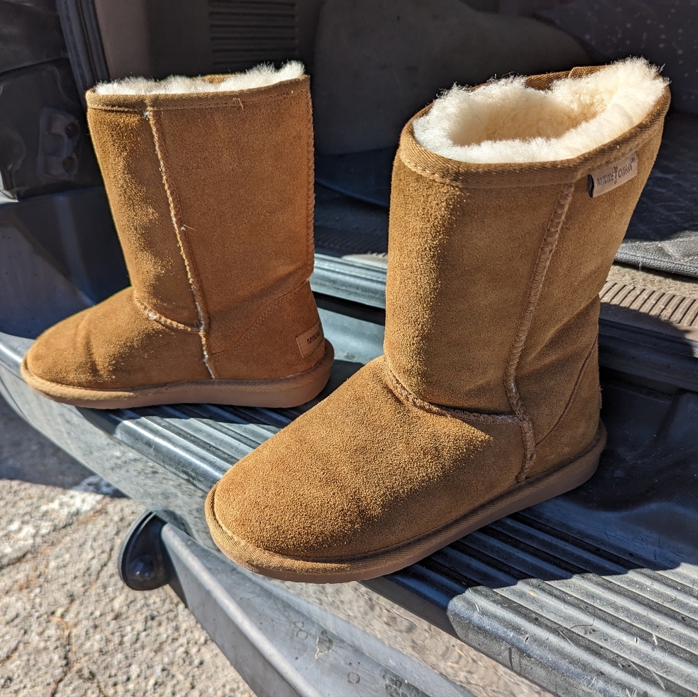 Minnetonka shearling boots